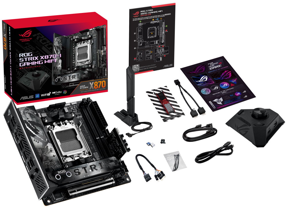 ASUS ROG STRIX X870-I GAMING WIFI / X870 / AM5 / 2x DDR5 / HDMI / M.2 / USB4 / WIFI / Mini-ITX